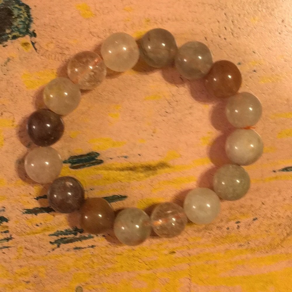 Rutilated quartz bracelet